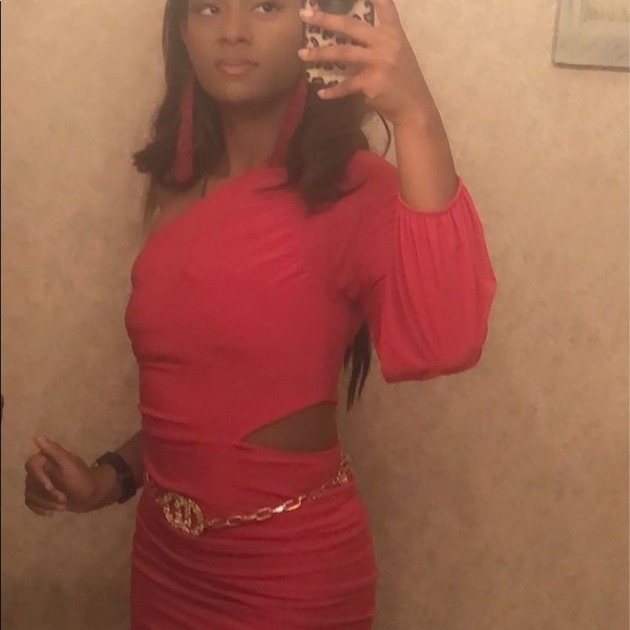 Saints 21 Red asymmetric top dress - Picture 5 of 5